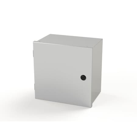 Saginaw Control & Engineering 1/4 Turn Latch Electrical Enclosures, 12 in H, 8 in D, 12 in W, NEMA 1, Carbon Steel SCE-12N1208LP